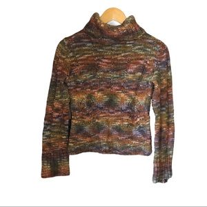 Vintage Express Cropped Turtleneck Sweater